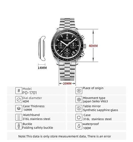 PD MoonEdge 2025 – Retro Mechanical Chronograph Watch