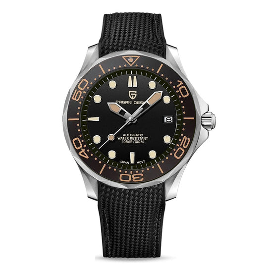 Men's Self-Winding Luxury Dive Watch with Super Luminous Dial