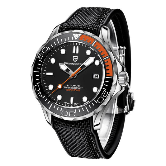 Men's Self-Winding Luxury Dive Watch with Super Luminous Dial