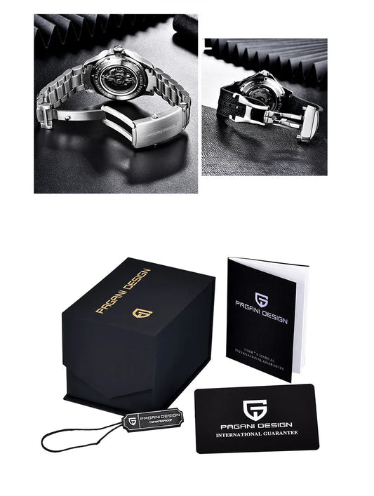 Men's Self-Winding Luxury Dive Watch with Super Luminous Dial