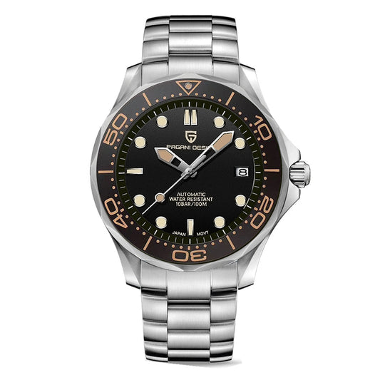 Men's Self-Winding Luxury Dive Watch with Super Luminous Dial