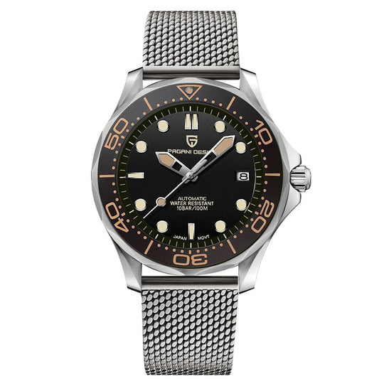 Men's Self-Winding Luxury Dive Watch with Super Luminous Dial