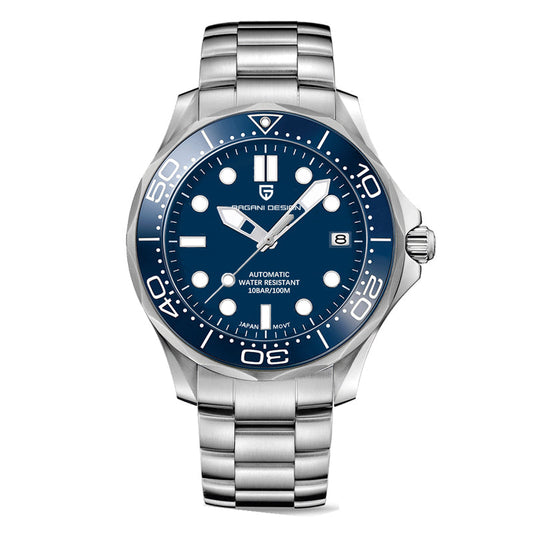 Men's Self-Winding Luxury Dive Watch with Super Luminous Dial
