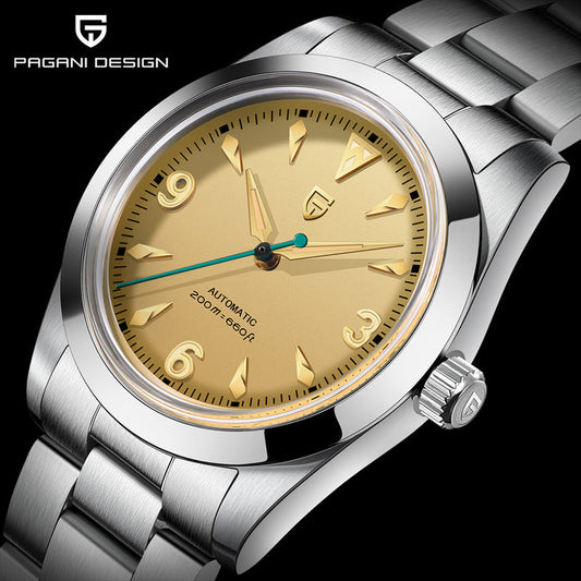 Sleek Round Dial Watch with Arabic Numerals