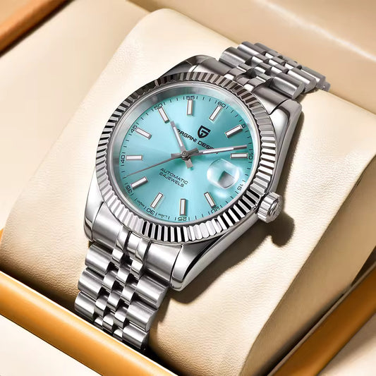 New PAGANI DESIGN 42MM Men Mechanical Watches Commercial NH35 Automatic Watch 100M Waterproof Stainless Steel Watch for Men