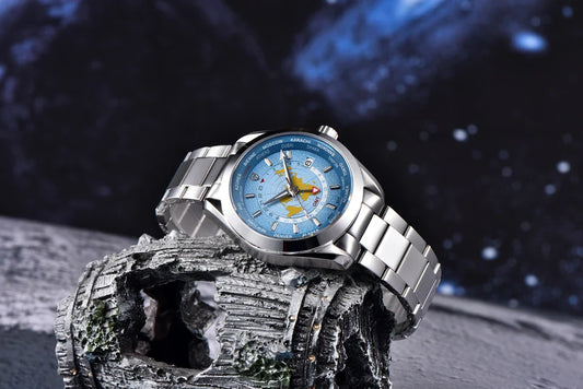 Elegant Round Display Watch with Japanese Movement