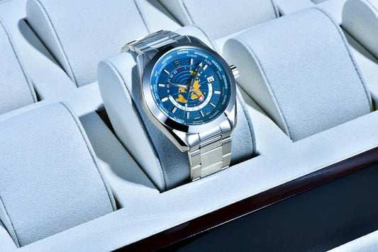 Elegant Round Display Watch with Japanese Movement