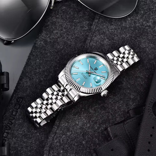 New PAGANI DESIGN 42MM Men Mechanical Watches Commercial NH35 Automatic Watch 100M Waterproof Stainless Steel Watch for Men