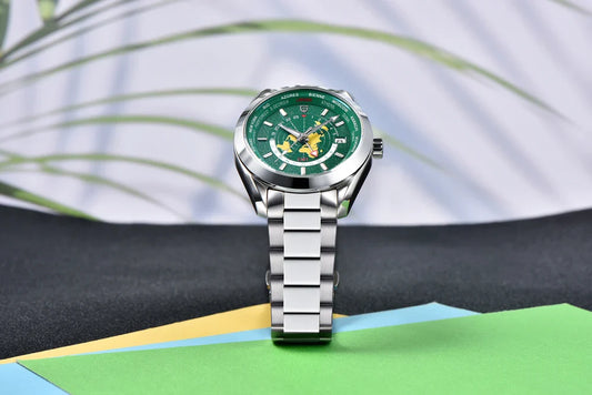 Elegant Round Display Watch with Japanese Movement
