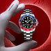Dual Time Zone Chronograph Watch with Sapphire Glass