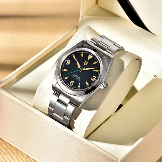 Sleek Round Dial Watch with Arabic Numerals