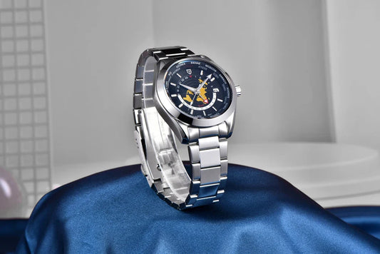 Elegant Round Display Watch with Japanese Movement