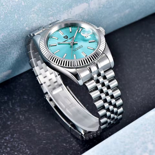 New PAGANI DESIGN 42MM Men Mechanical Watches Commercial NH35 Automatic Watch 100M Waterproof Stainless Steel Watch for Men
