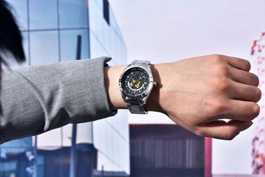 Elegant Round Display Watch with Japanese Movement