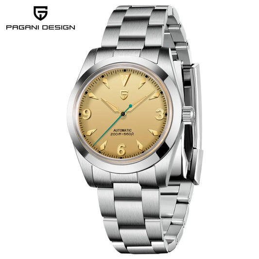 Sleek Round Dial Watch with Arabic Numerals