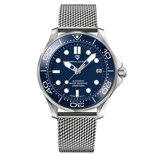 Men's Self-Winding Luxury Dive Watch with Super Luminous Dial