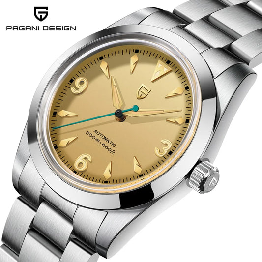 Sleek Round Dial Watch with Arabic Numerals