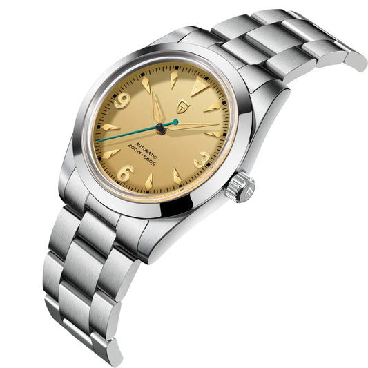 Sleek Round Dial Watch with Arabic Numerals