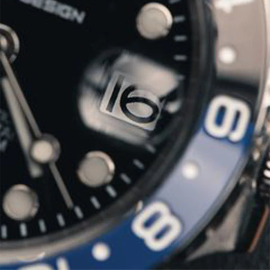 Dual Time Zone Chronograph Watch with Sapphire Glass